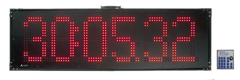 wireless race clock, digital display, sports timer, 6 digits